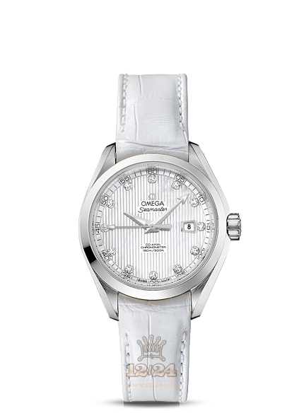 Omega Aqua Terra 150 M Watch 231.13.34.20.55.001 34 mm Stainless steel Case White Dial