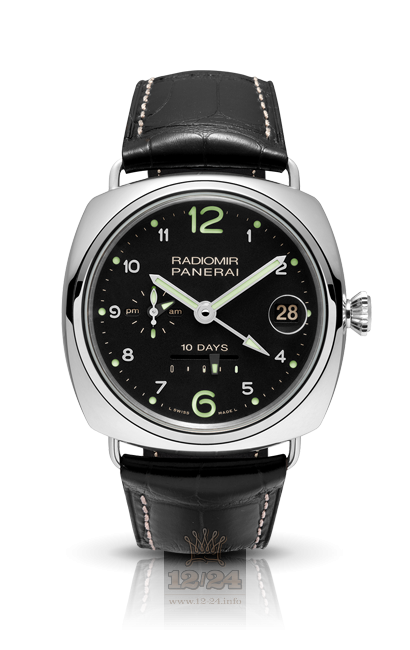 Panerai 2012 Watch PAM00496 45 mm White gold Case Black Dial
