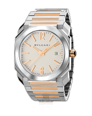 Bvlgari Octo Watch 102118 BGO38WSPGD 38 mm Stainless steel Case Silver Dial