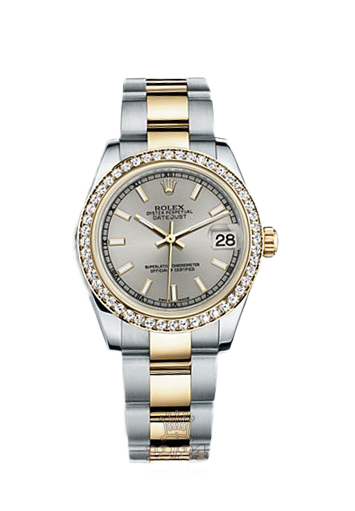 Rolex Datejust Watch 178383-0047 31 mm Steel / Yellow gold Case Silver Dial