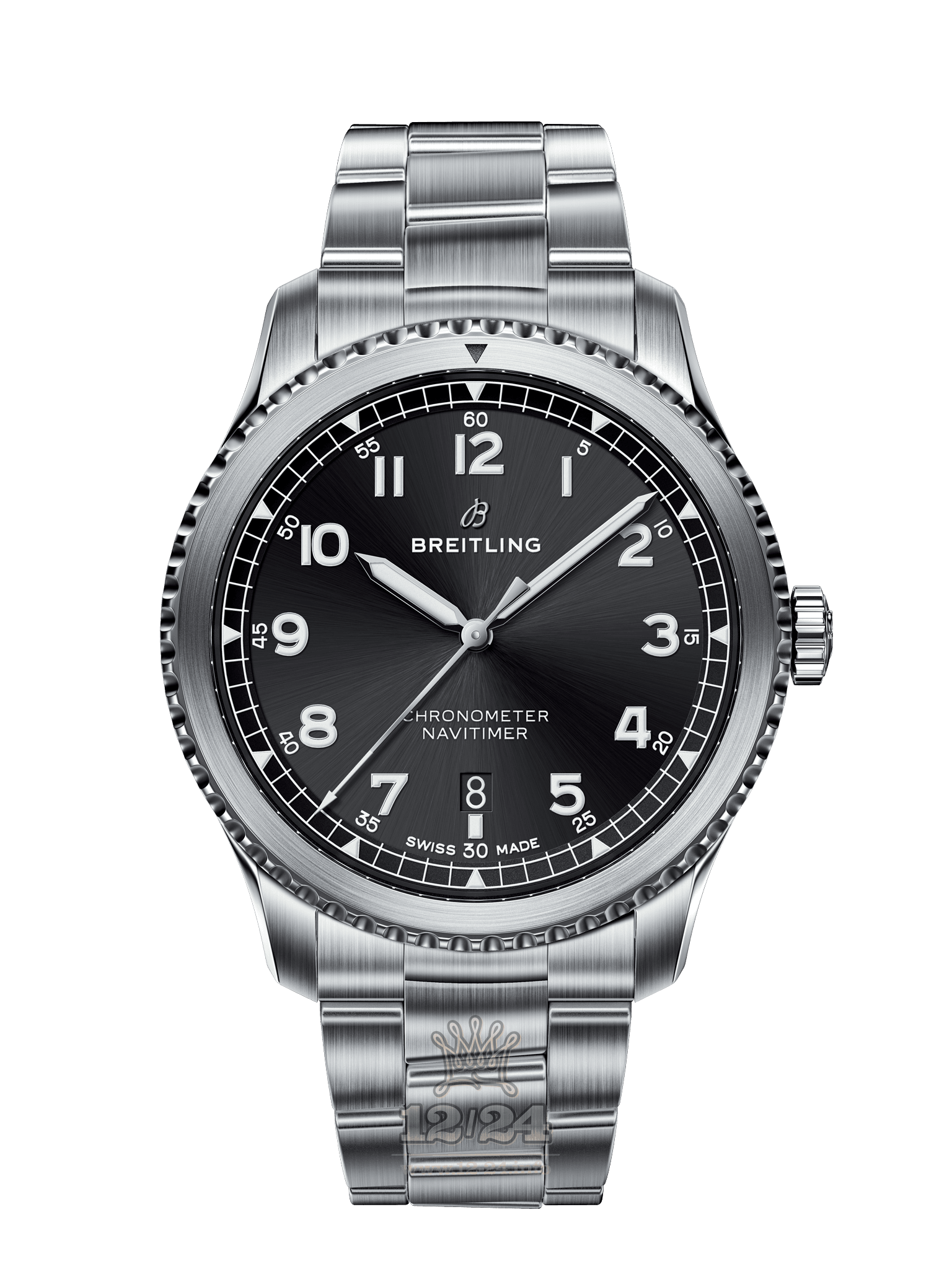 Breitling Navitimer Watch A17314101B1A1 41 mm Stainless steel Case Black Dial