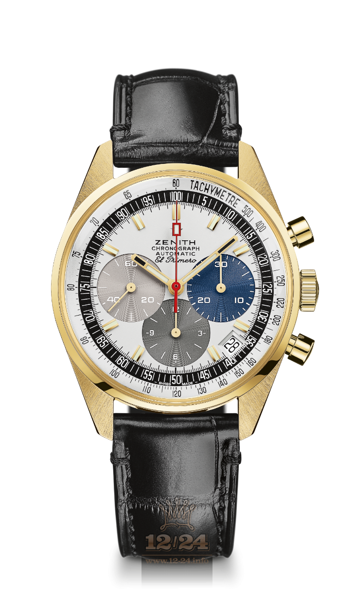 Zenith El Primero Watch 30.A386.400/69.C807 38 mm Yellow gold Case White Dial