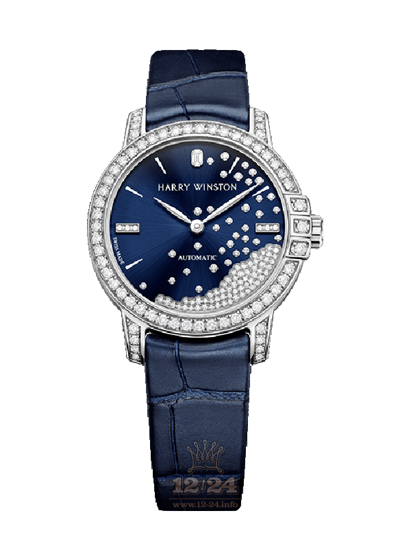 Harry Winston Midnight Collection Watch MIDAHM29WW002 29 mm White gold Case Dark blue Dial