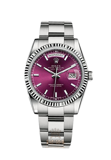 Rolex Day-Date Watch 118239-0304 36 mm White gold Case Purple Dial
