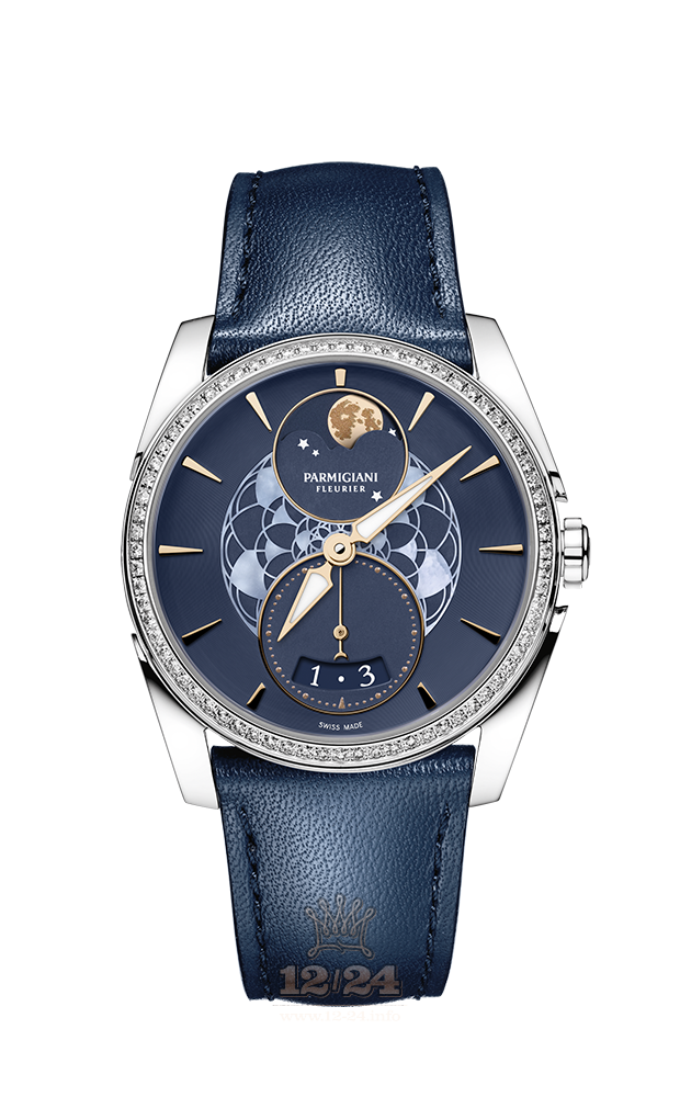 Parmigiani Fleurier Tonda Watch PFC283-0062500-XC2521 34 mm Stainless steel Case Dark blue Dial