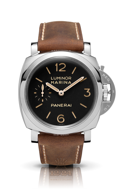 Panerai Luminor 1950 Watch PAM00422 47 mm Stainless steel Case Black Dial