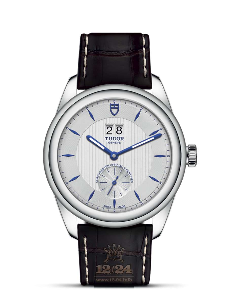 Tudor Glamour Watch M57100-0016 42 mm Stainless steel Case Silver Dial