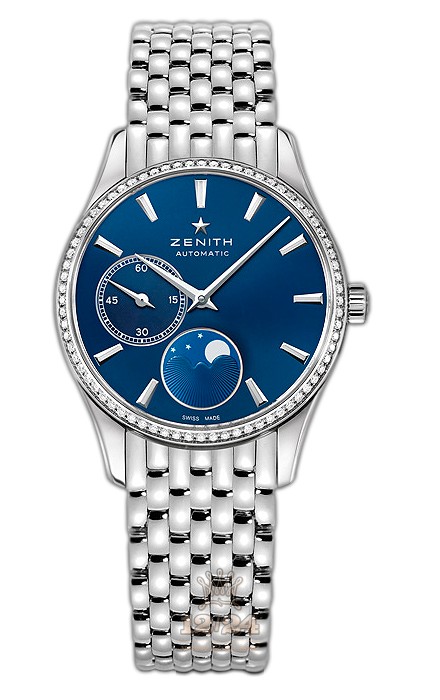 Zenith Elite Watch 16.2310.692/51.M2310 33 mm Stainless steel Case Dark blue Dial