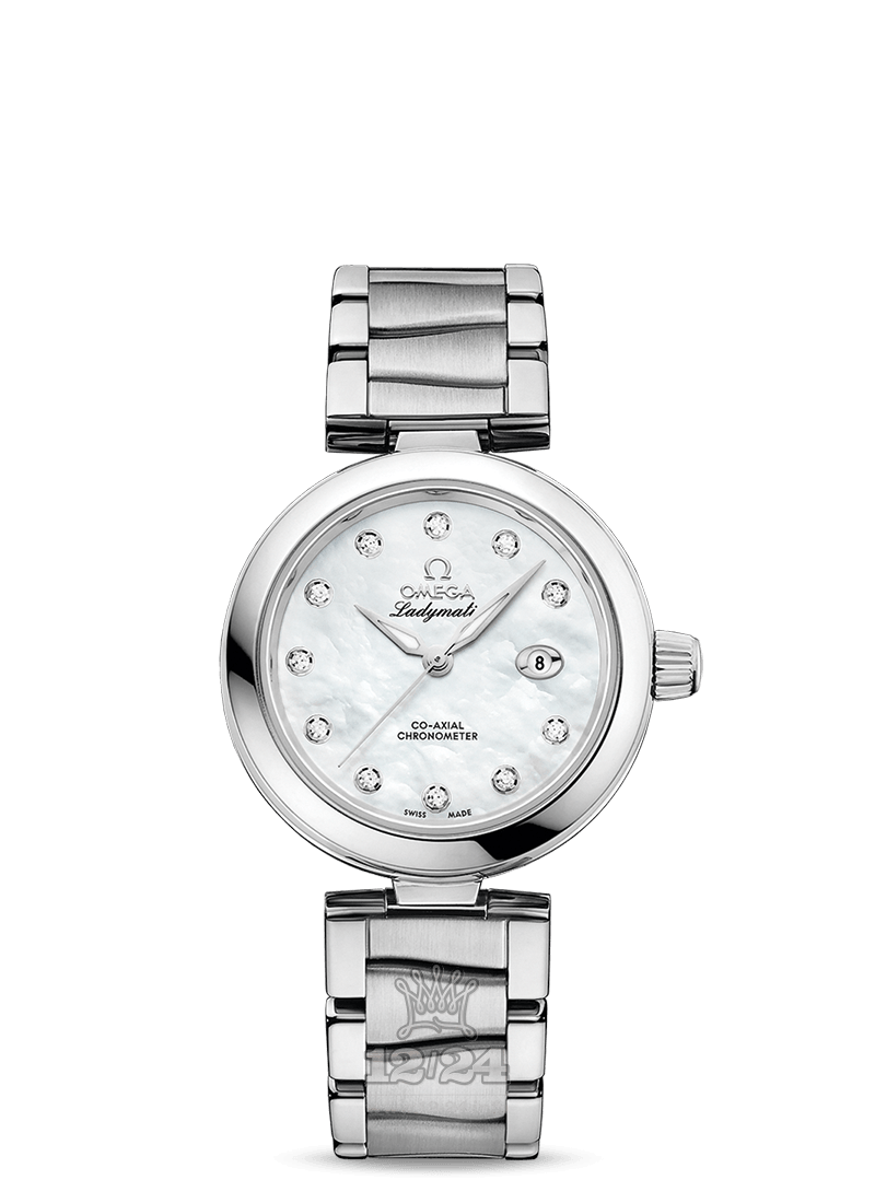 Omega Ladymatic Watch 425.30.34.20.55.002 34 mm Stainless steel Case White Dial