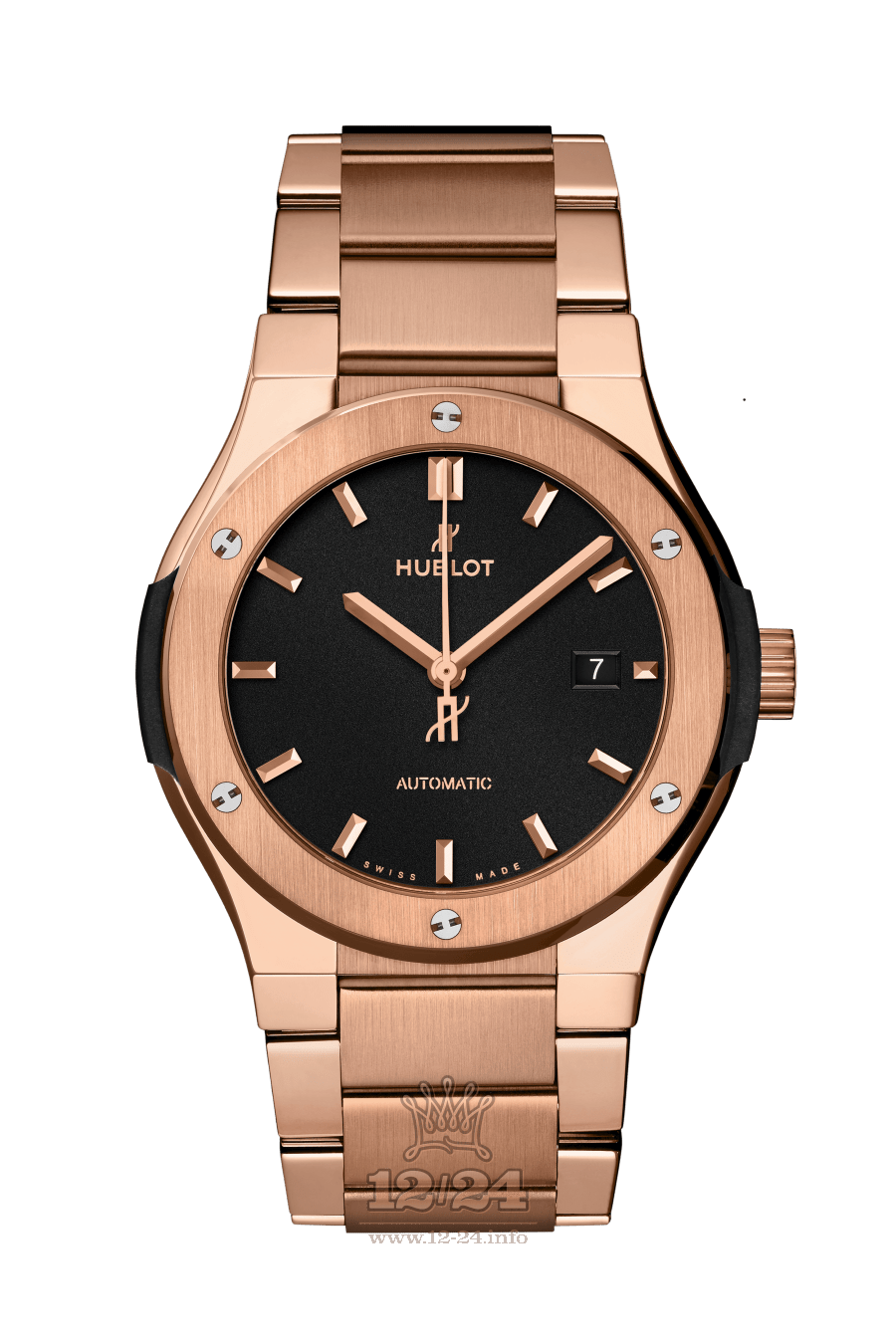 Hublot Classic Fusion Watch 548.OX.1180.OX 42 mm Pink gold Case Black Dial