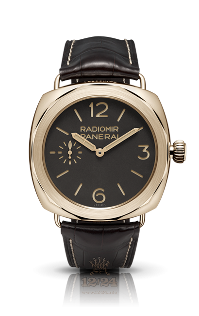 Panerai 2013 Watch PAM00522 47 mm Red gold Case Brown (chocolate) Dial