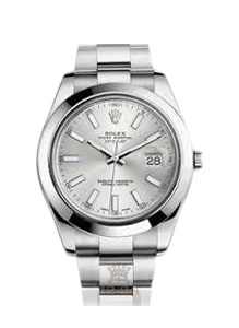 Rolex Datejust Watch 116300-0007 41 mm Stainless steel Case Silver Dial