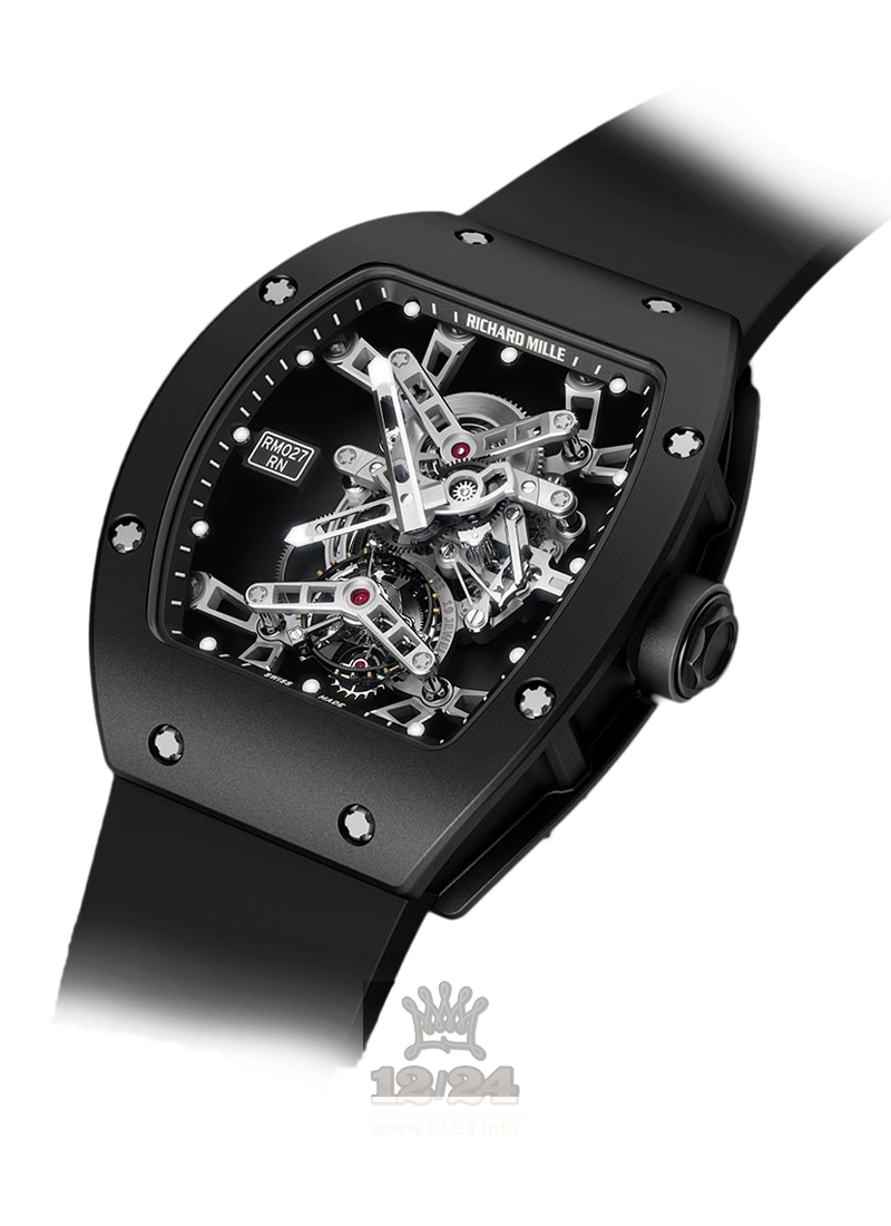 Richard Mille Men's Collection Watch RM 027 Tourbillon Rafael Nadal 48 mm Carbon Case
