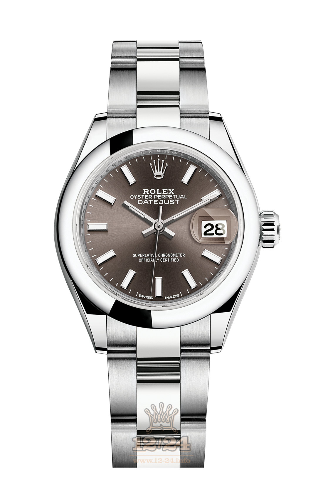 Rolex Datejust Watch 279160-0010 28 mm Stainless steel Case Brown (chocolate) Dial
