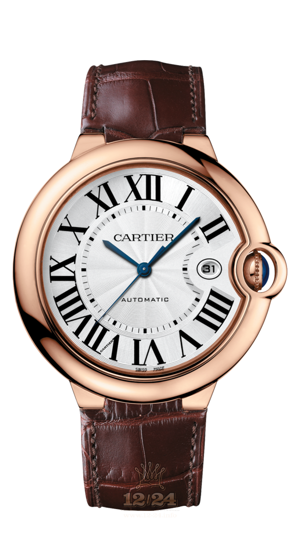Cartier Ballon Bleu de Cartier Watch WGBB0017 42 mm Pink gold Case White Silver Dial