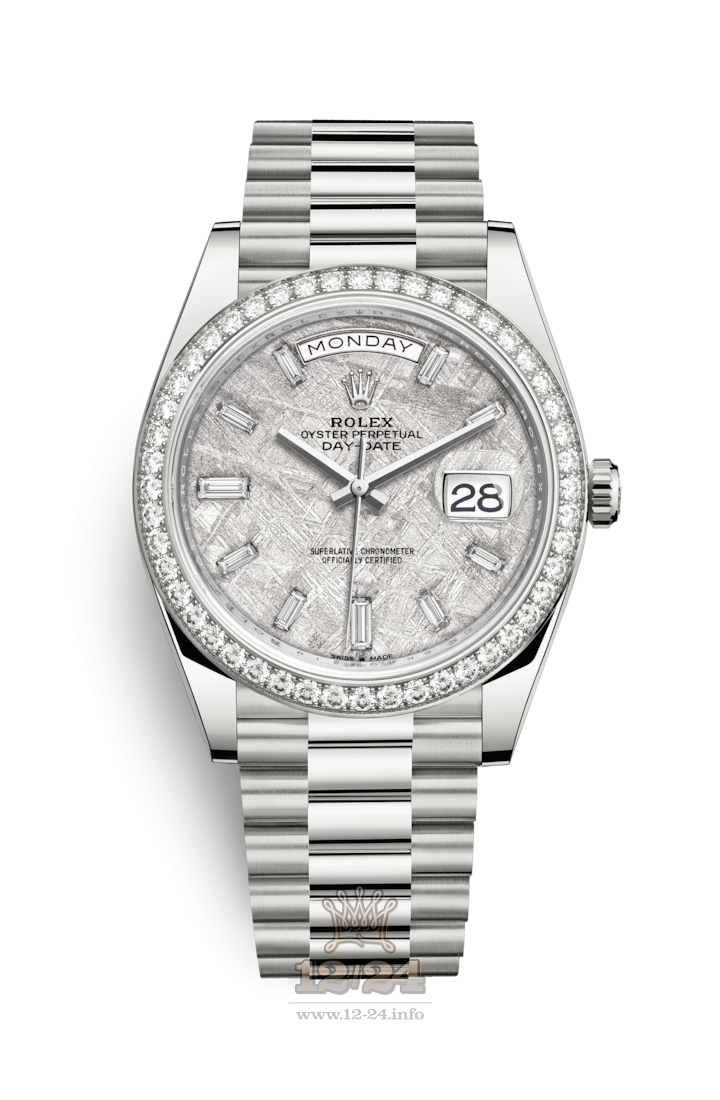 Rolex Day-Date Watch 228349rbr-0040 40 mm White gold Case Gray Dial