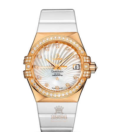 Omega Constellation Watch 123.57.35.20.55.003 35 mm Yellow gold Case White Dial