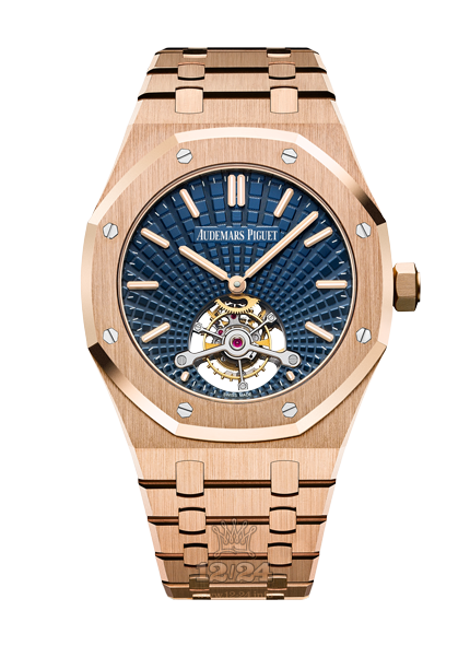 Audemars Piguet Royal Oak Watch 26522OR.OO.1220OR.01 41 mm Pink gold Case Dark blue Dial