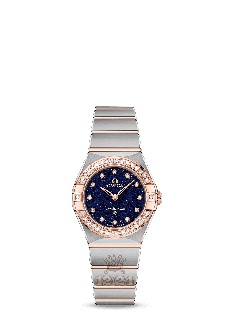 Omega Constellation Watch 131.25.25.60.53.002 25 mm Steel / Pink gold Case Dark blue Dial