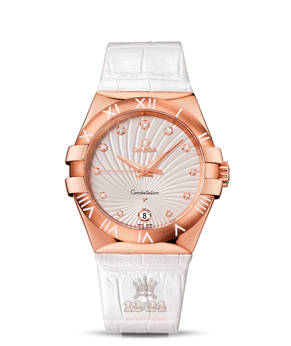Omega Constellation Watch 123.53.35.60.52.001 35 mm Pink gold Case White Dial