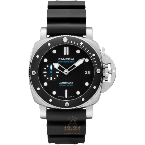 Panerai Submersible Watch PAM00683 42 mm Stainless steel Ceramics Case Black Dial