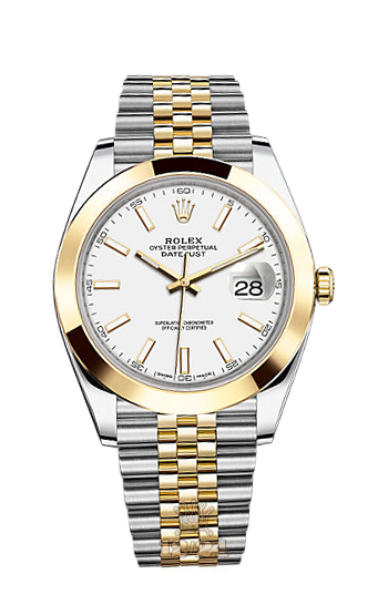 Rolex Datejust Watch 126303-0016 41 mm Steel / Yellow gold Case White Dial