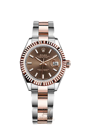 Rolex Datejust Watch 279171-0018 28 mm Steel / Pink gold Case Brown (chocolate) Dial