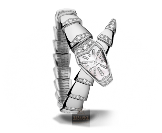 Bvlgari Serpenti Watch 102366 SPW26WGD1GD1 26 mm White gold Case White Dial