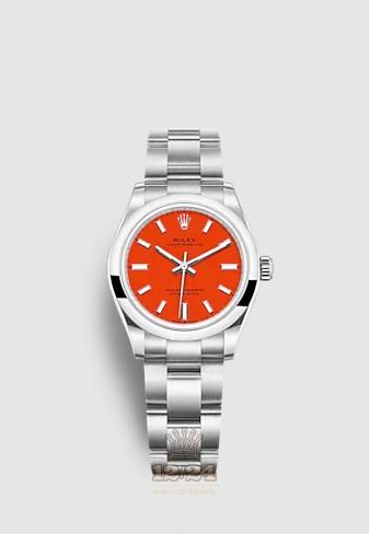 Rolex Oyster Perpetual Watch 277200-0008 31 mm Stainless steel Case Orange Dial