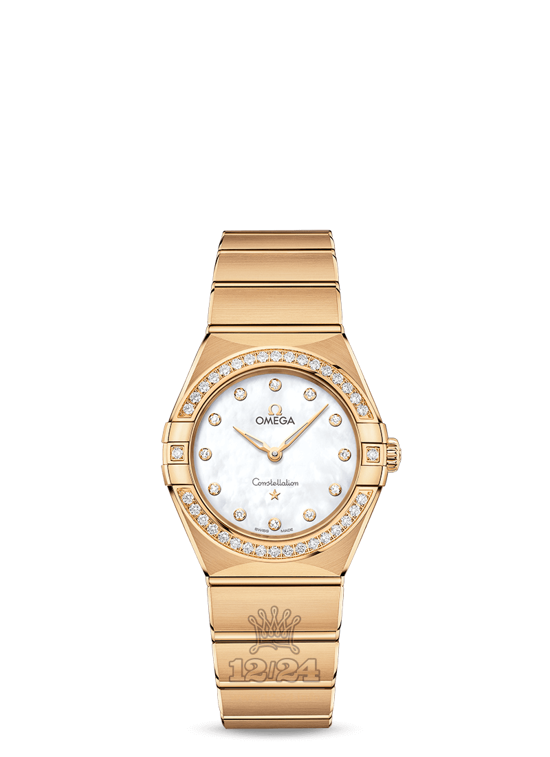 Omega Constellation Watch 131.55.28.60.55.002 28 mm Yellow gold Case White Dial