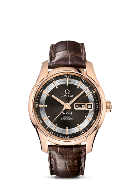 Omega Hour Vision Watch 431.63.41.22.13.001 41 mm Pink gold Case Brown (chocolate) Dial