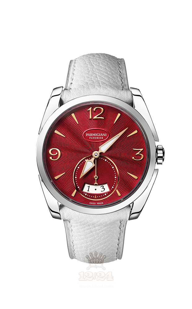 Parmigiani Fleurier Tonda Watch PFC273-0000900-HE2421 33 mm Stainless steel Case Red Dial