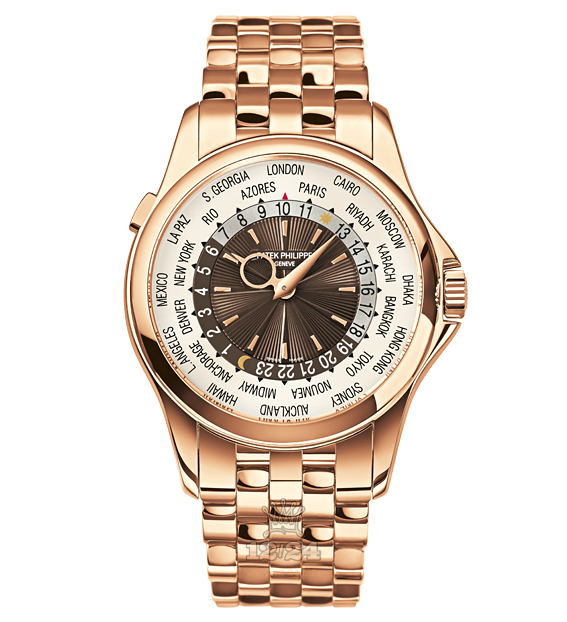 Patek Philippe Complications Watch 5130/1R-011 40 mm Pink gold Case White Brown (chocolate) Dial