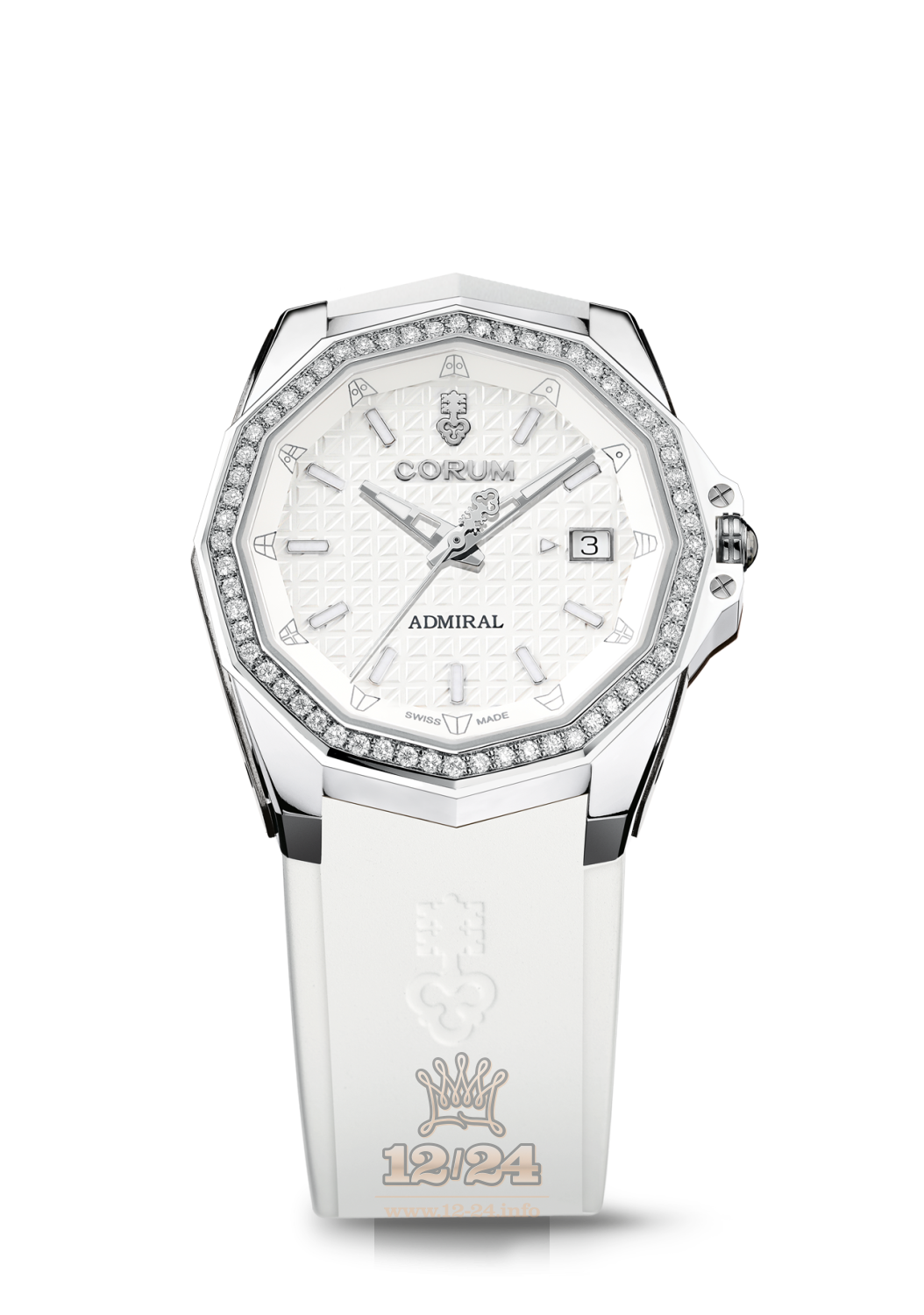 Corum Admiral Watch A082/03922 38 mm Titanium Case White Dial