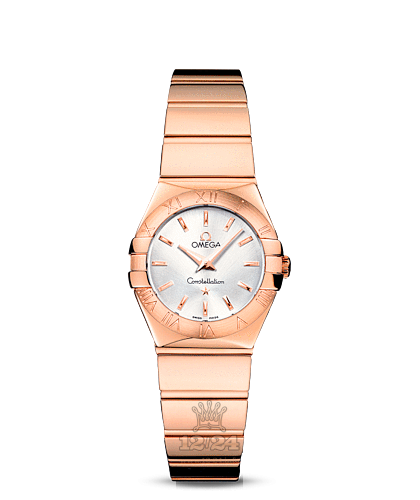 Omega Constellation Watch 123.50.24.60.02.003 24 mm Pink gold Case Silver Dial