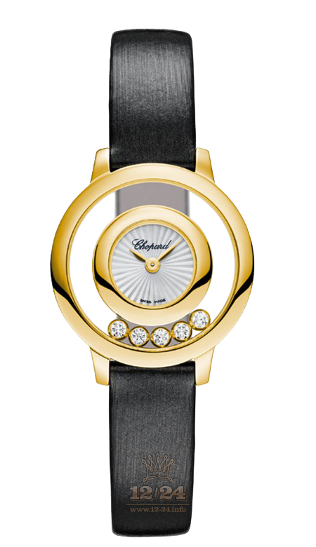 Chopard Happy Diamonds Watch 209417-0001 26 mm Yellow gold Case White Dial
