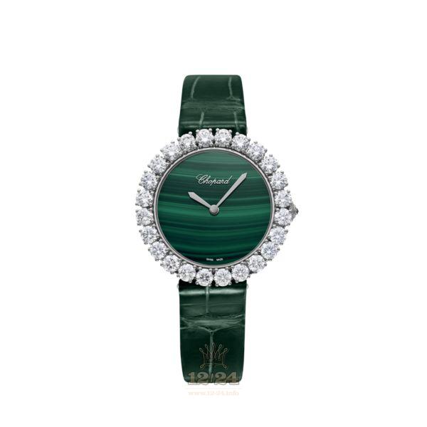 Chopard L Heure du Diamant Watch 13A419-1001 36 mm White gold Case Green Dial