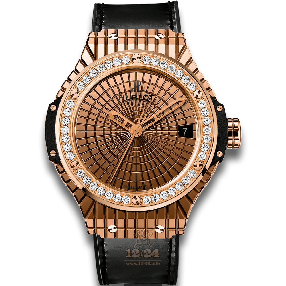 Hublot Big Bang Watch 346.PX.0880.VR.1204 41 mm Red gold Case Golden Dial