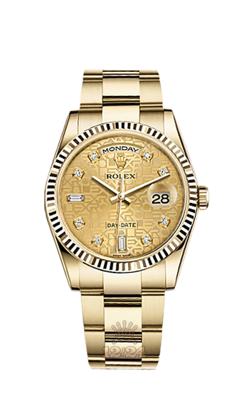 Rolex Day-Date Watch 118238-0200 36 mm Yellow gold Case Golden Dial