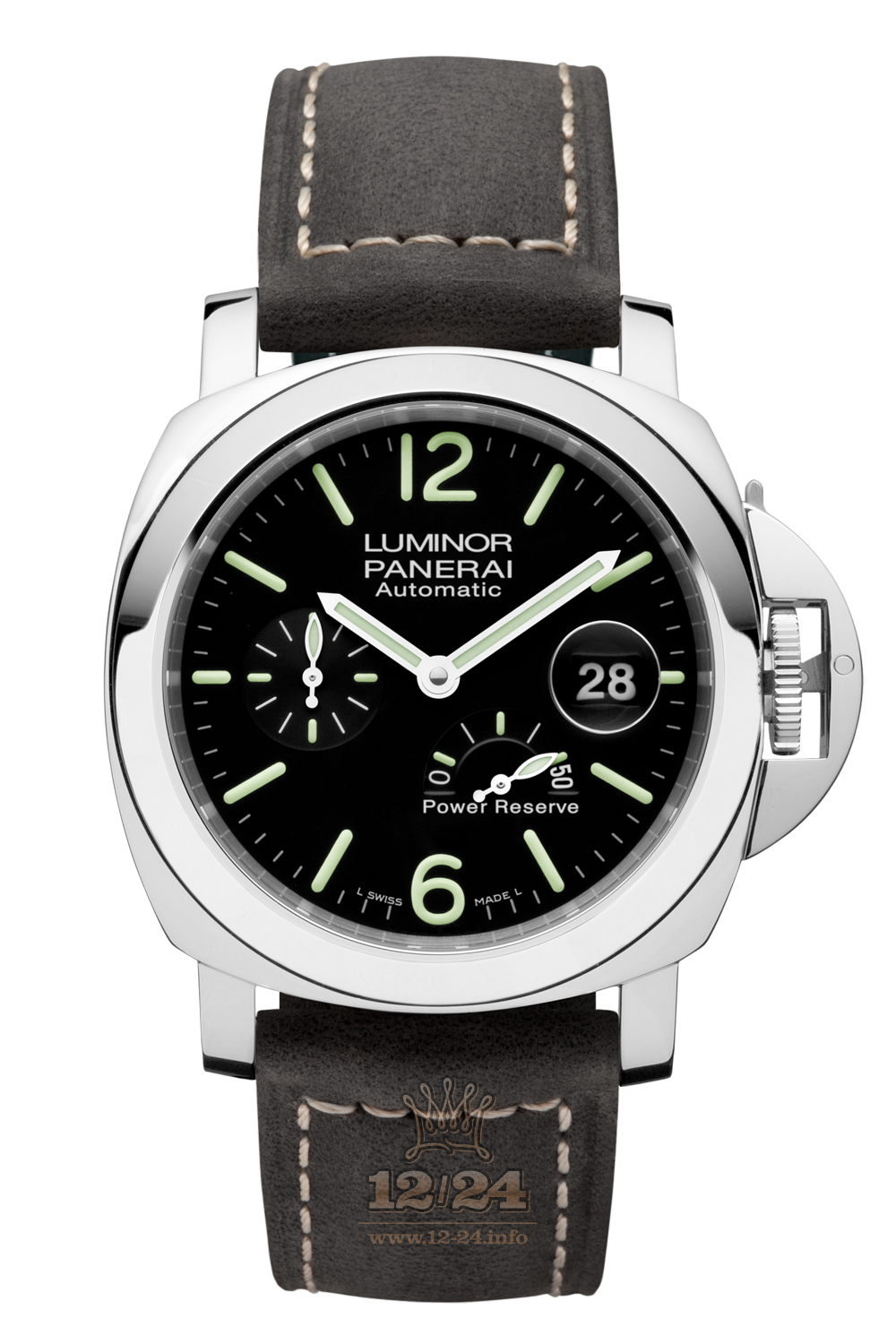 Panerai Luminor Watch PAM01090 44 mm Stainless steel Case Black Dial