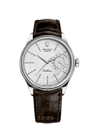 Rolex Cellini Watch 50519-0012 39 mm White gold Case Silver Dial