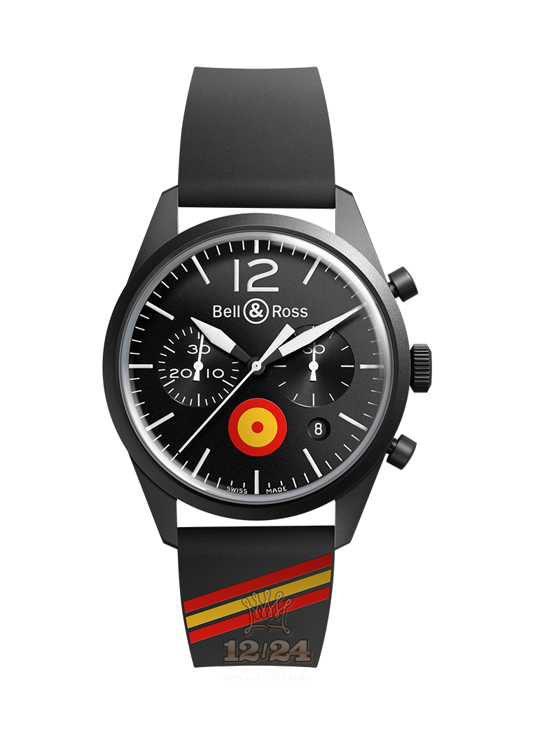 Bell & Ross Vintage Watch BRV126-BL-CA-CO/ES 41 mm Stainless steel PVD coating Case Black Dial