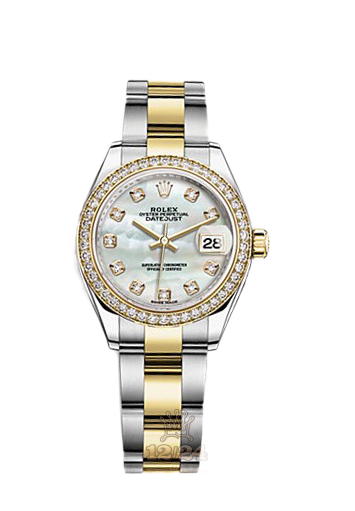 Rolex Datejust Watch 279383rbr-0020 28 mm Steel / Yellow gold Case White Dial
