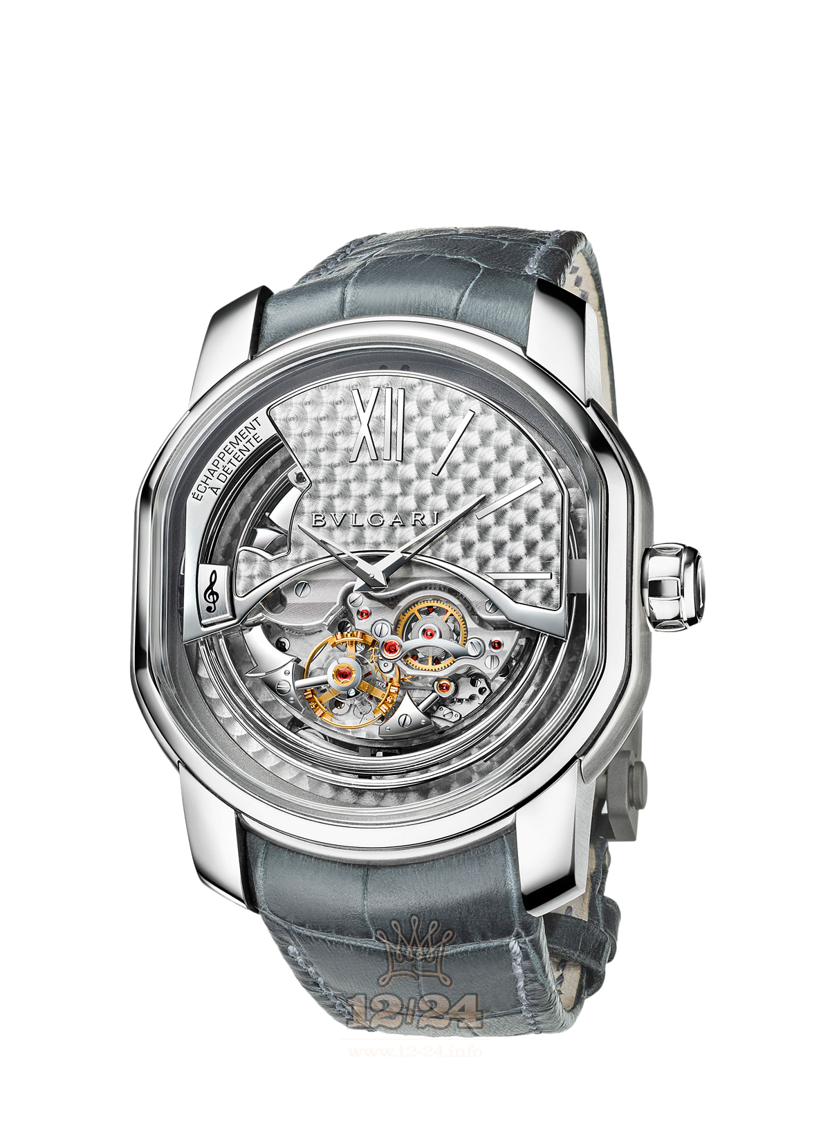 Bvlgari Haute Horlogerie Watch 102168 BRR50C12TLDEMR 50 mm Titanium Case Silver Dial