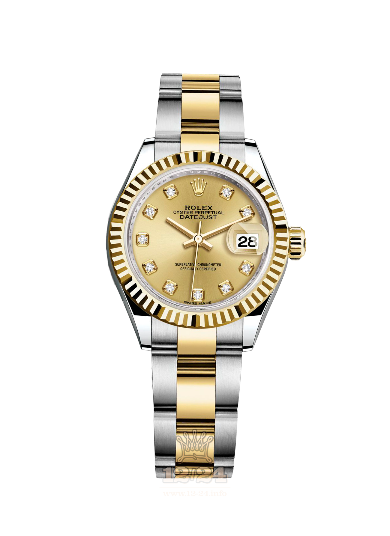 Rolex Datejust Watch 279173-0012 28 mm Steel / Yellow gold Case Golden Dial