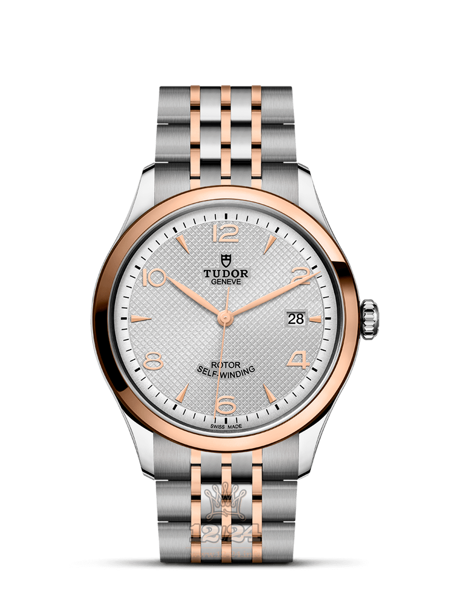 Tudor 1926 Watch m91551-0001 39 mm Steel / Pink gold Case Silver Dial