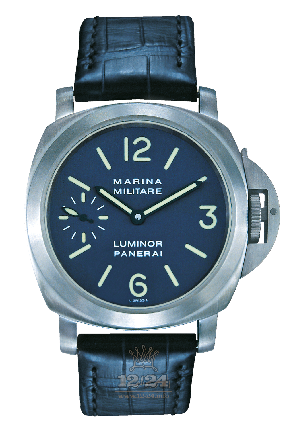 Panerai Luminor Watch PAM00082 44 mm Titanium Case Dark blue Dial