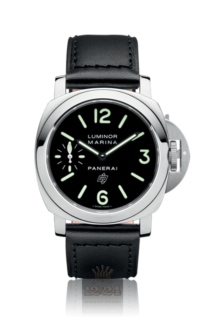 Panerai 2009 Watch PAM00318 44 mm Stainless steel Case Black Dial