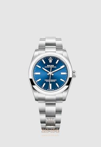 Rolex Oyster Perpetual Watch 124200-0003 34 mm Stainless steel Case Dark blue Dial