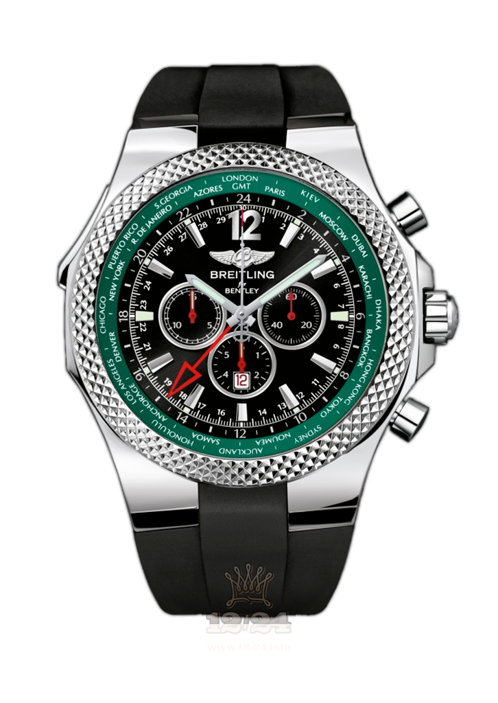 Breitling Breitling for Bentley Watch A47362S4/B919/214S/A20D.2 49 mm Stainless steel Case Black Dial